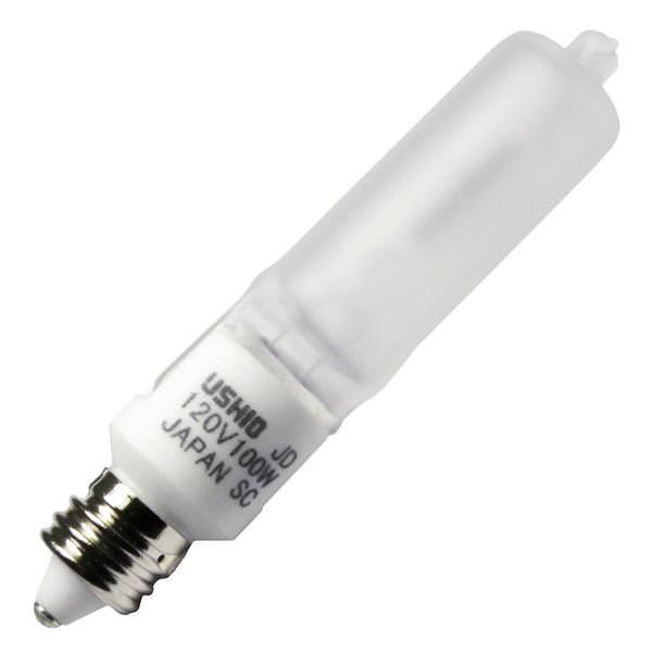 100 watt 120 volt T4 Miniature Candelabra Screw Base 2800K Warm White
