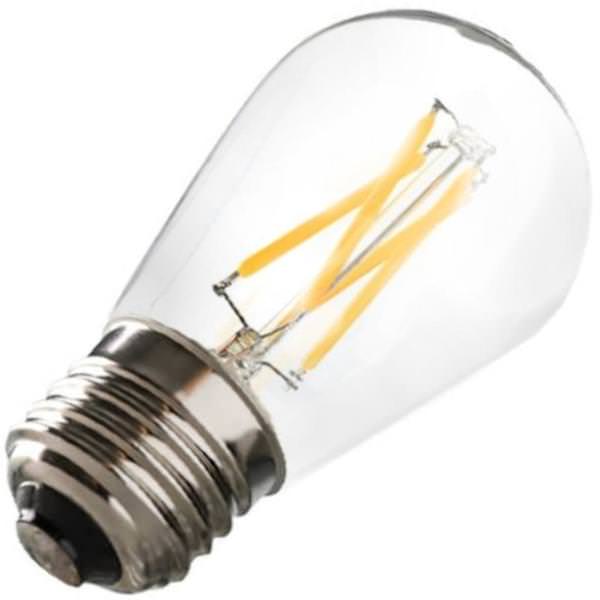 1.5 watt 120 volt S14 Medium Screw Base Clear LED Filament