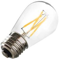 Ushio 1.5 watt 120 volt S14 Medium Screw Base Clear LED Filament