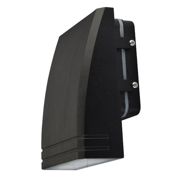 15 watt 100-277 volt 5000K Daylight Black Slim Wallpack LED Fixture