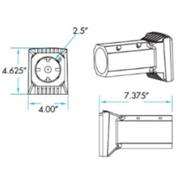 Mounting Arm Bronze for LED Area Lights