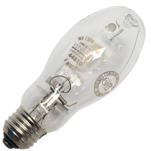 150 watt ED17 Medium Screw Base 4000K Cool White Clear Metal Halide