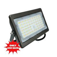 Venture 35/40/45/50 watt 120/277 volt 3000K/4000K/5000K CCT Selectable Bronze  Dimmable  LED Flood Light (20 Pack)