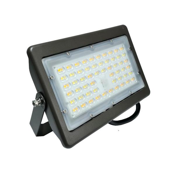 35/40/45/50 watt 120/277 volt 3000K/4000K/5000K CCT Selectable Bronze  Dimmable  LED Flood Light