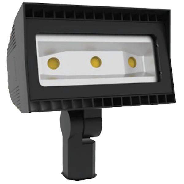 80 watt 120/277 volt 4000K Cool White Bronze LED Flood Light