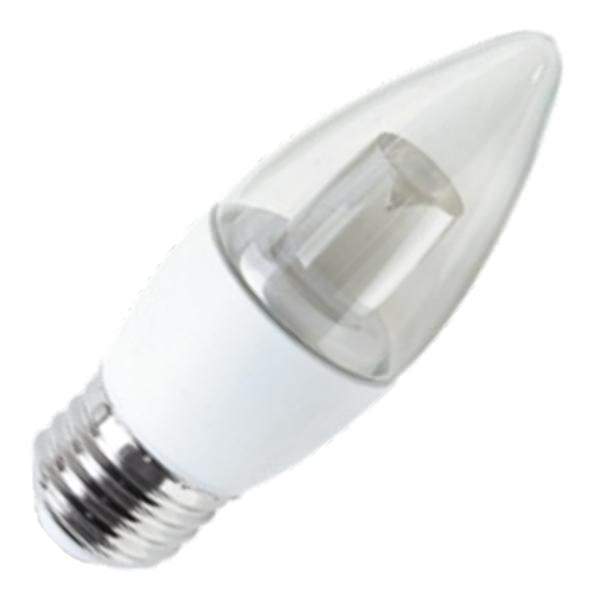 6.5 watt 120 volt B12 Medium Screw Base Warm White Dimmable LED