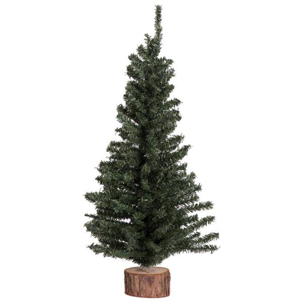 1' Mini Pine Tree with Wood Base