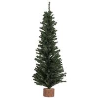 Vickerman 32" Artificial Mini Pine Tree with Wood Base