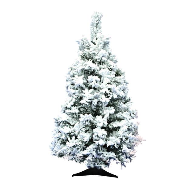 3' x 24" Artificial Flocked Alaskan Pine