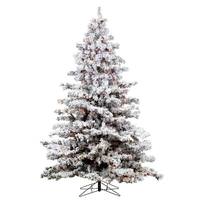 Vickerman 9' x 73" Artificial Flocked Alaskan 1,200 Multi-color Lights