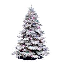 Vickerman 10' x 82" Artificial Flocked Alaskan 1,400 Multi-color Lights