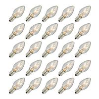 View 5 watt 130 volt C7 Candelabra Screw Base Clear (25 pack)