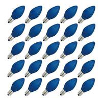 View 5 watt 130 volt C7 Candelabra Screw Base Ceramic Blue (25 pack)