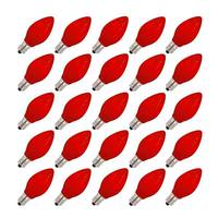 Vickerman 5 watt 130 volt C7 Candelabra Screw Base Ceramic Red (25 pack)