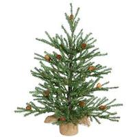 Vickerman 1.5' Artificial Carmel Pine with Pine Cones