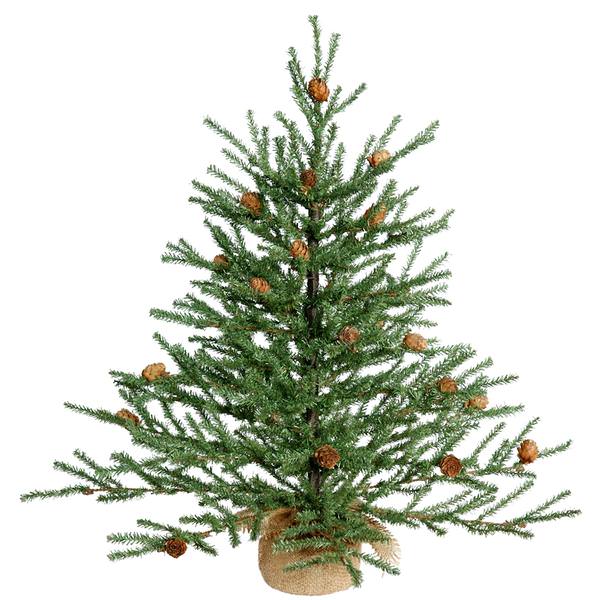 2' Artificial Carmel Pine with Pine Cones