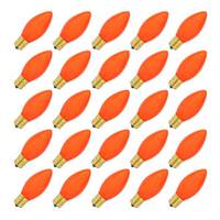 Vickerman 7 watt 130 volt C9 Intermediate Screw Base Ceramic Orange (25 pack)