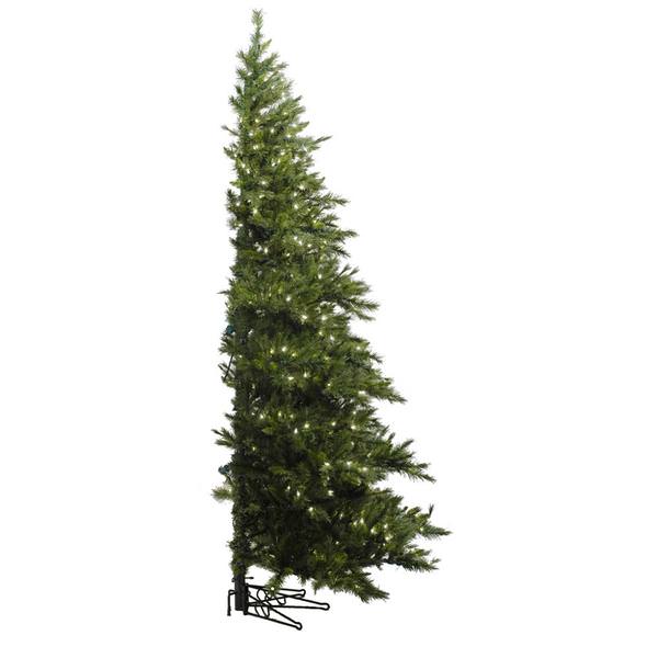 6.5' x 52" Artificial Westbrook Pine Half Tree 400 Clear Lights