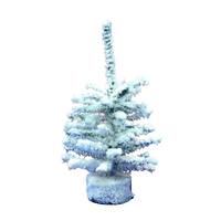 Vickerman 9" Artificial Flocked Mini Pine