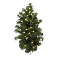 Vickerman 2' Artificial Douglas Fir Wall 50 Clear Lights