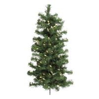 Vickerman 3' Artificial Douglas Fir Wall 100 Clear Lights