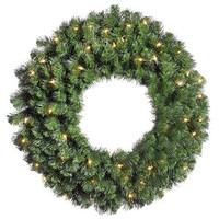 Vickerman 24" Artificial Douglas Fir Wreath 50 Clear Lights