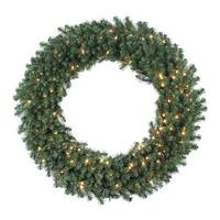 Vickerman 48" Artificial Douglas Fir Wreath 150 Clear Lights