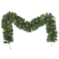 Vickerman 9' x 12" Artificial Cheyenne Pine Garland with 30 Pine Cones