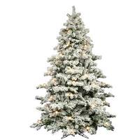Vickerman 9' x 73" Artificial Flocked Alaskan 900 Clear Lights
