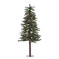 Vickerman 4' x 25.5" Artificial Natural Alpine 100 Clear Lights