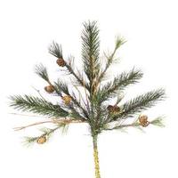 Vickerman 18" Artificial Mixed Country Pine Spray with Grapevines and Pine Cones