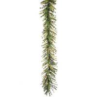 Vickerman 9' x 16" Artificial Mixed Country Pine Garland with Pine Cones and Grapevines