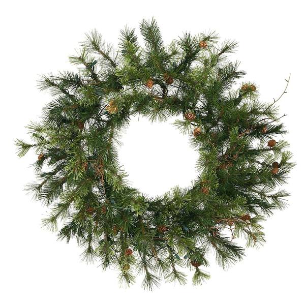 16" Artificial Mixed Country Pine with Pine Cones and Grapevines