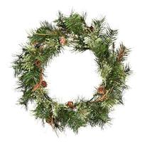 Vickerman 20" Artificial Mixed Country Pine with Pine Cones and Grapevines