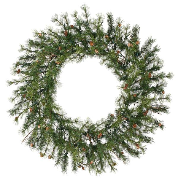 60" Artificial Mixed Country Pine with Pine Cones and Grapevines