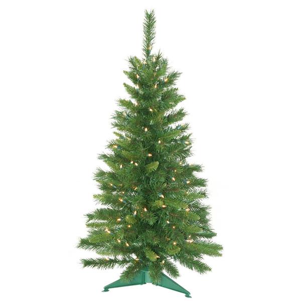 3.5' x 21" Artificial Imperial Pine 150 Clear Lights