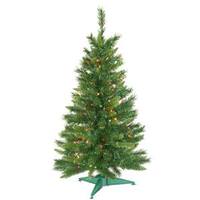 Vickerman 3.5' x 21" Artificial Imperial Pine 150 Multi-Color Lights