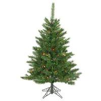 Vickerman 4.5' x 36" Artificial Imperial Pine 200 Multi-Color Lights