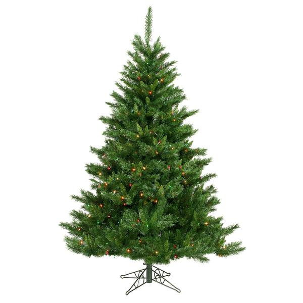 6.5' x 50" Artificial Imperial Pine 500 Multi-Color Lights