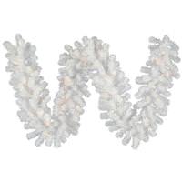 Vickerman 9' x 16" Artificial White Spruce Garland 100 Clear Lights