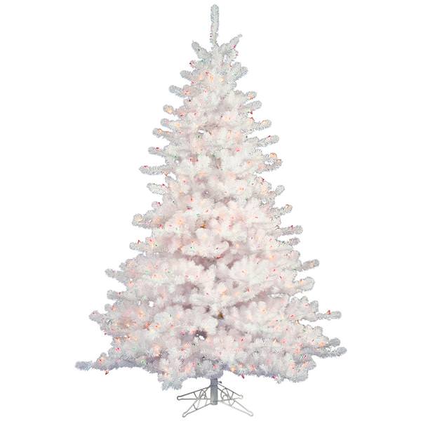 9' x 72" White Spruce 1,100 Multi-Color Lights