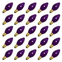 Vickerman 5 watt 130 volt C7 Candelabra Screw Base Ceramic Purple (25 pack)