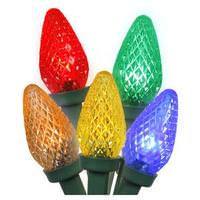 Brite Star 35 Light 2.4 watt 12' Green Wire Multi-Color LED Light String