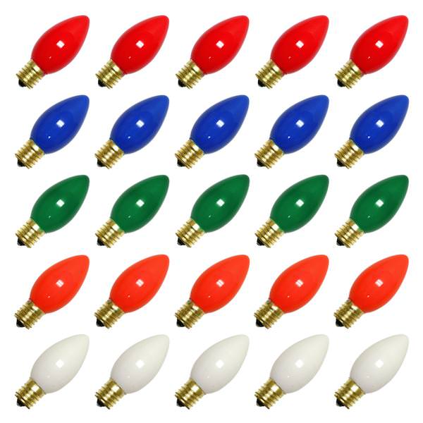 C9 Intermediate Screw Base Ceramic Multi-Color (25 pack)
