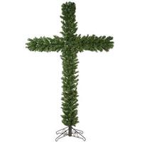 Vickerman 7.5' Christmas Cross 250 Warm White LED Lights