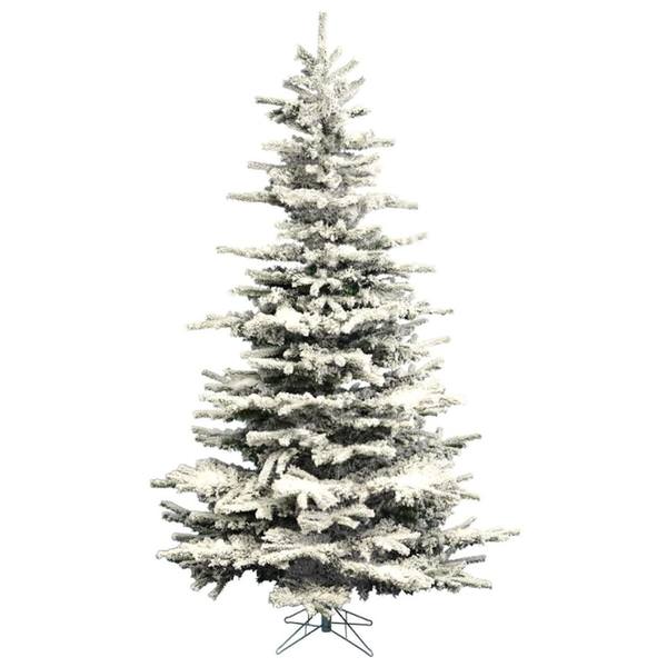 8.5' x 62" Artificial Flocked Slim Sierra Pine