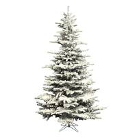 Vickerman 12' x 75" Artificial Flocked Sierra Fir Tree