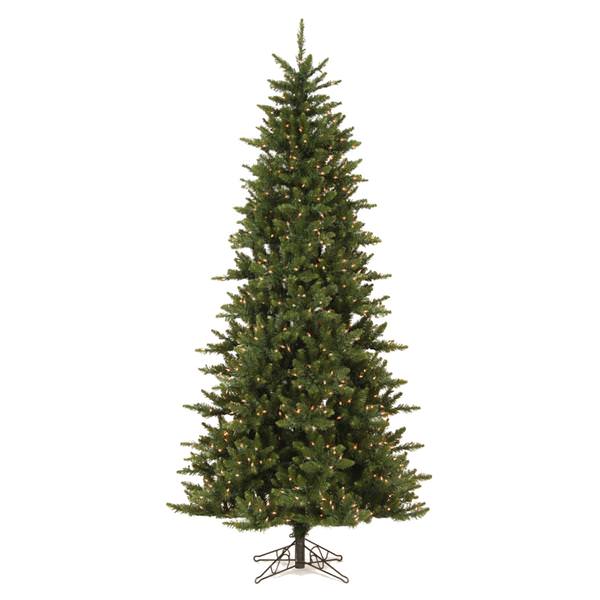 7.5' x 45" Artificial Camdon Fir Slim 700 Clear Lights