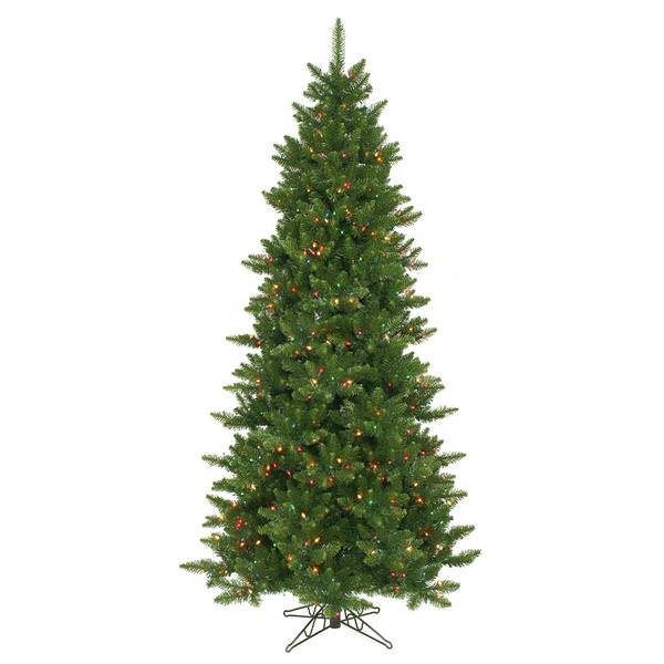7.5' x 45" Artificial Camdon Fir Slim 700 Multi-Color Lights