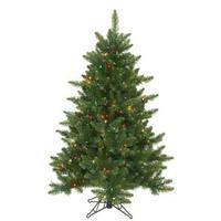 Vickerman 4.5' x 37" Artificial Camdon Fir 300 Multi-color Lights